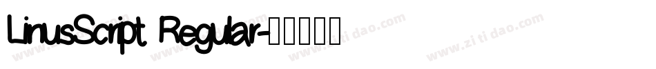 LinusScript Regular字体转换